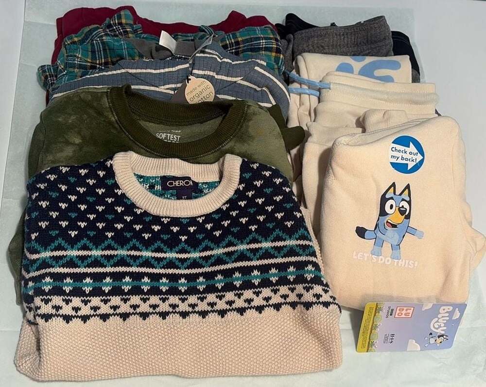 Bundle of 5T boys shirts, shorts and pants (8 pieces)